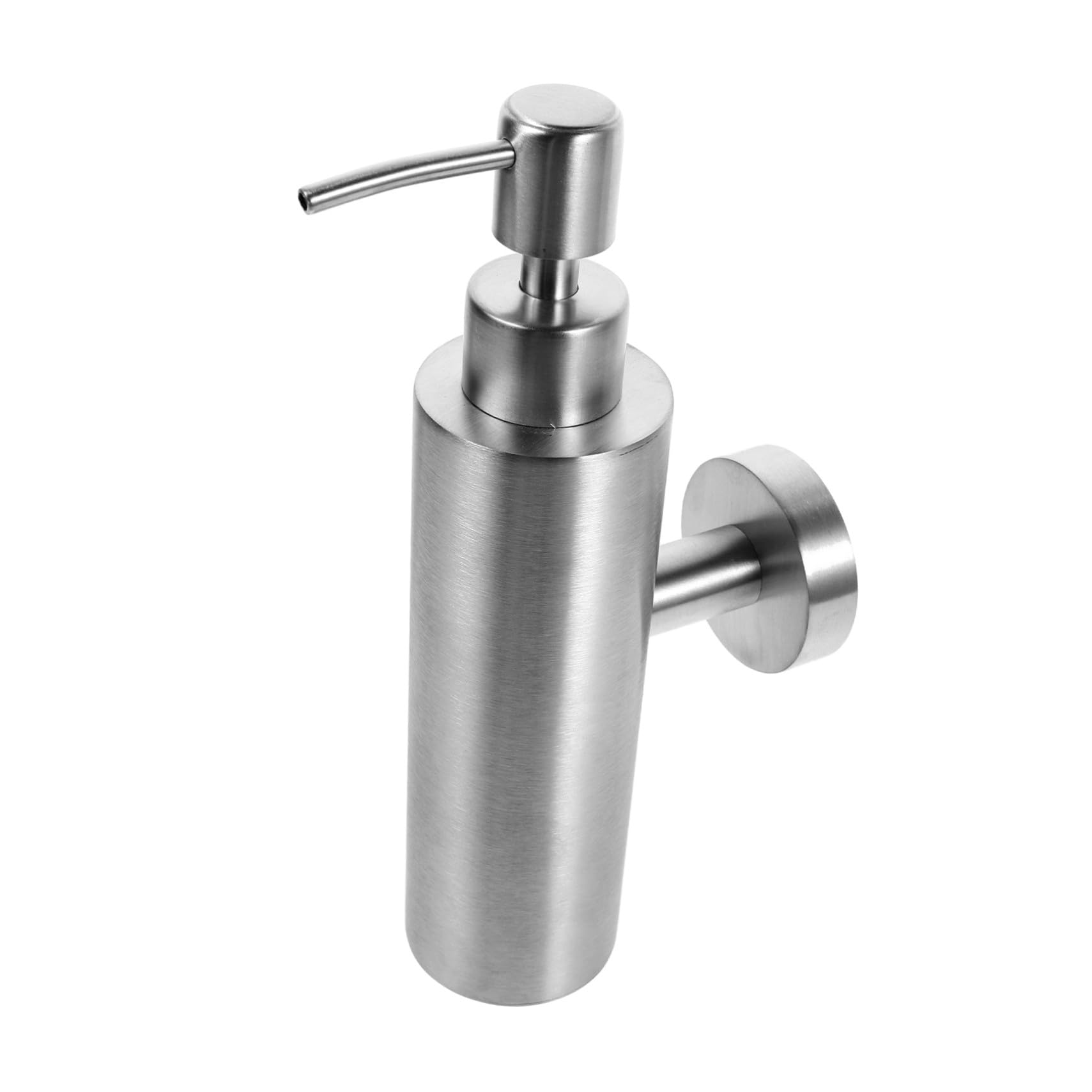 GALPADA Supporto per Dispenser di Sapone Manuale in Acciaio Inox Distributore di Sapone per Mani Ricaricabile da Parete Liquido per Bagno e Cucina Compatibile Vari Prodotti da Erogare