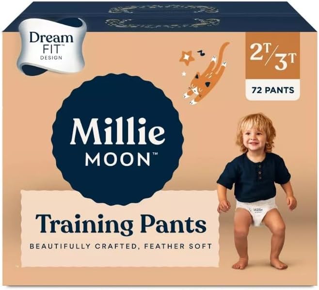 Millie Moon Unisex Training Pants ~ (Size-2T-3T and Count-72) ~ Diaper Weight Range: 22 to 33 Lbs.