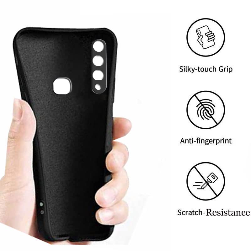 Image of A rtistque Back Cover Case for Vivo Z1 Pro with Camera Protection | Shockproof TPU | Stylish Protective Design | Slim Fit | Ultra Matte | Vivo Z1 Pro Back Cover - Black