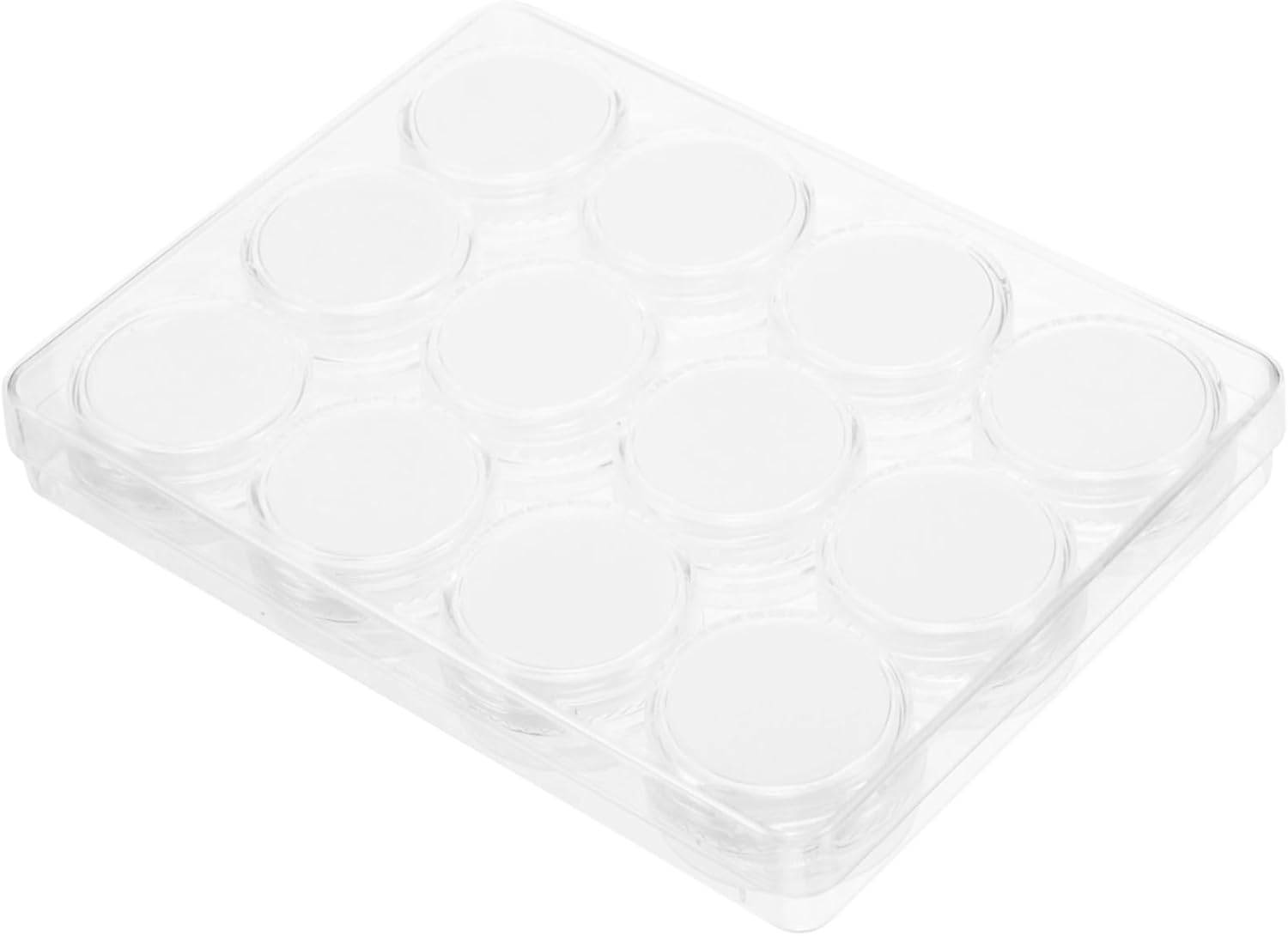 5 Sets Gemstone Display Case with Clear Lid Jewelry Organizer Box for Rings and Beads Storage Lightweight and Break Resistant Design