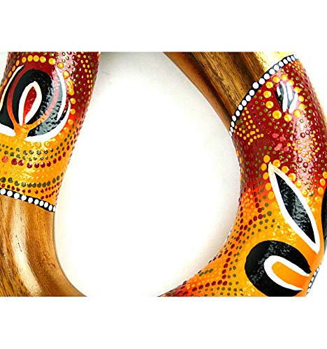 Didgeridoo spirale forme S. Fabrication artisanale en bois.
