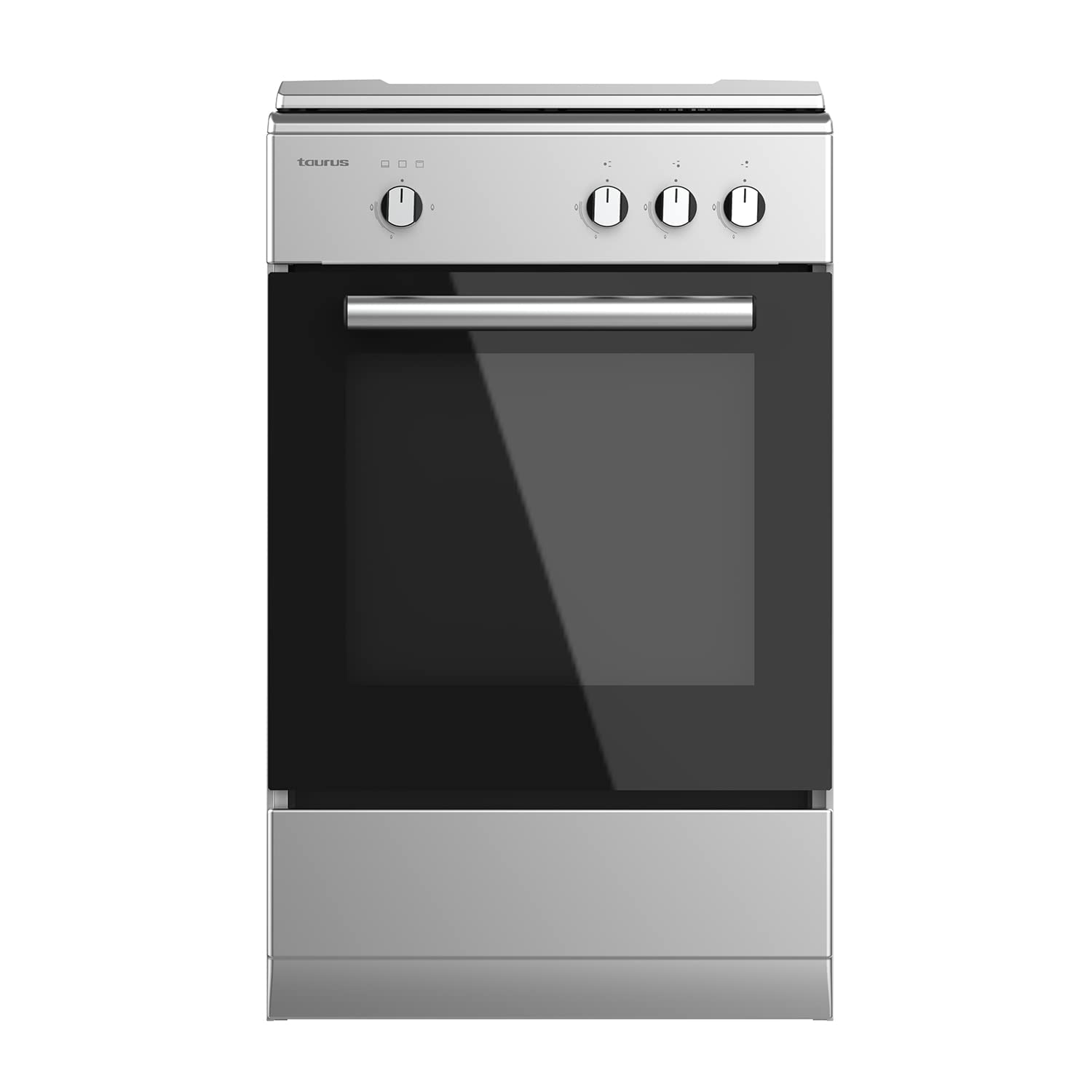 Taurus CIG3FIXMG Butan-Gasherd, freistehend, 9850 W, Gesamtleistung, 3 Brenner, Gasbereit, Sicherheitsventile, 43 l Fassungsvermögen, Metalldeckel, Edelstahl