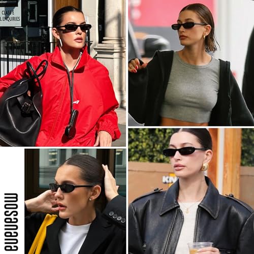 mosanana Elongated Narrow Cat Eye Sunglasses for Women MS523574