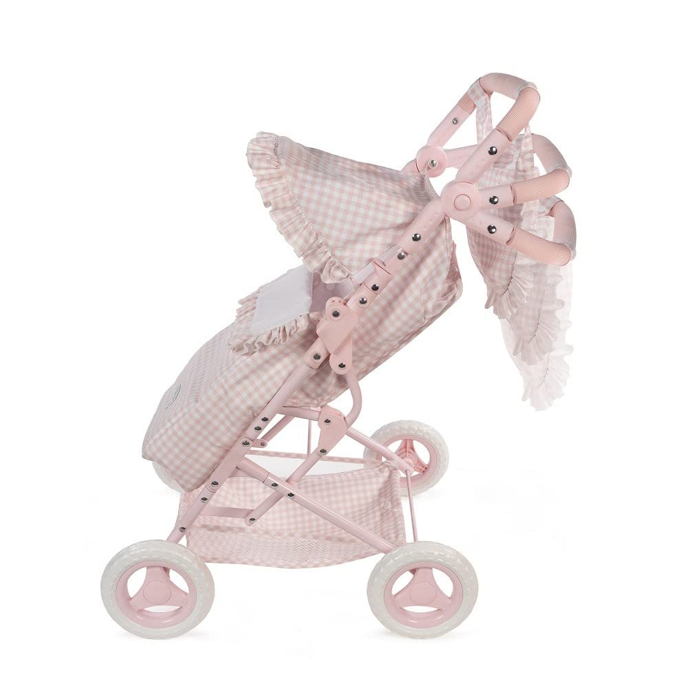 Pasito a pasito - Silla con Saco para muñecas Tom Vichy Rosa