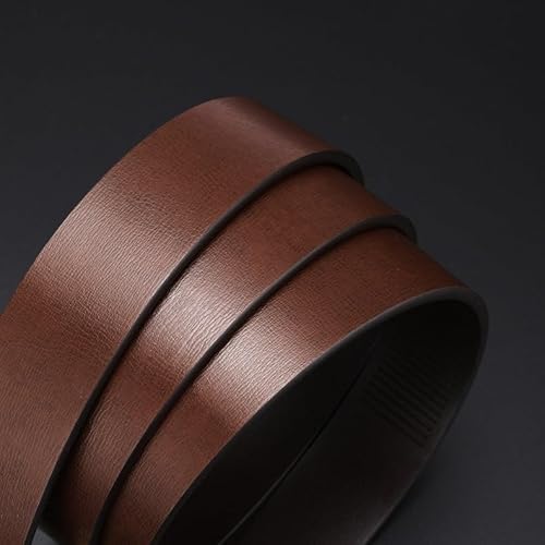 BNJWJZS Belt for Men with Automatic Buckle Pants, Belt for Middle-Aged and Young Men with Belt(125cm) - Image 2