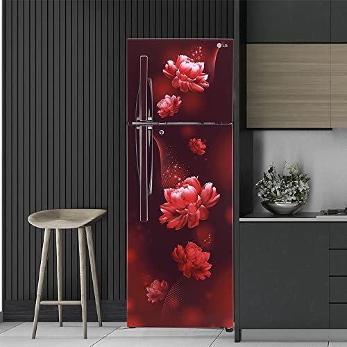 Image of LG 308 L 3 Star Frost-Free Smart Inverter Double Door Refrigerator Appliance (GL-S322RSCX, Scarlet Charm, Convertible & Multi Air Flow, 2022 Model)