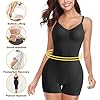 Nebility-Women-Waist-Trainer-Bodysuit-Tops-Slim-Full-Body-Shapewear-Seamless-Sexy-V-Neck-Leotard-Stretchy-Jumpsuit Nebility Women Waist Trainer Bodysuit Tops Slim Full Body Shapewear Seamless Sexy V Neck Leotard Stretchy Jumpsuit (M/L, Black)