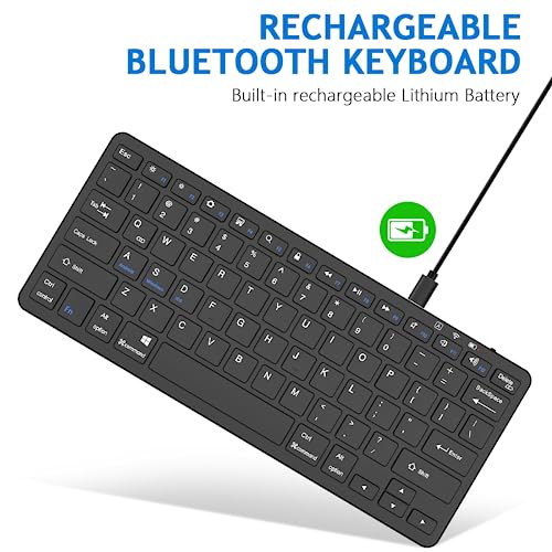aMZCaSE Bluetooth Keyboard for iPad Compatible With 10.2''/9.7'', Pro 11''/12.9'', Air/Mini/iPhone, Wireless for Windows iOS - Image 4