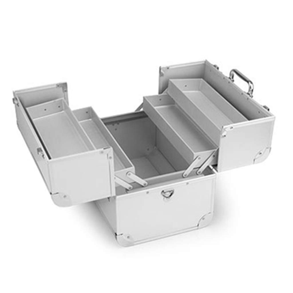 Scatola Medica Con Serratura, Scatola Del Kit Di Pronto Soccorso Scatola Di Immagazzinaggio Della Medicina Con Serratura Di Sicurezza Con Maniglia Portatile Per Auto, Casa, Viaggio - Argento/Rosa
