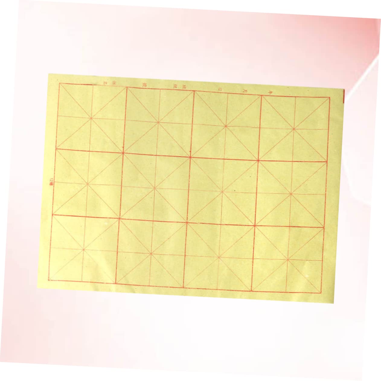 STOBOK Carta per Calligrafia Cinese 70 Fogli Griglia a 12 Quadretti, Spessore Moderato e Resistente allo Sbiadimento, per Scuola e Uso Domestico