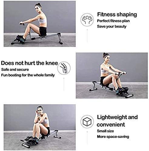 Image of Rowing Machines Rowing Machine Abdominal Workout Rowing Machine Hydraulic Damping Simulating Water Boating for Home Fitness Exercise