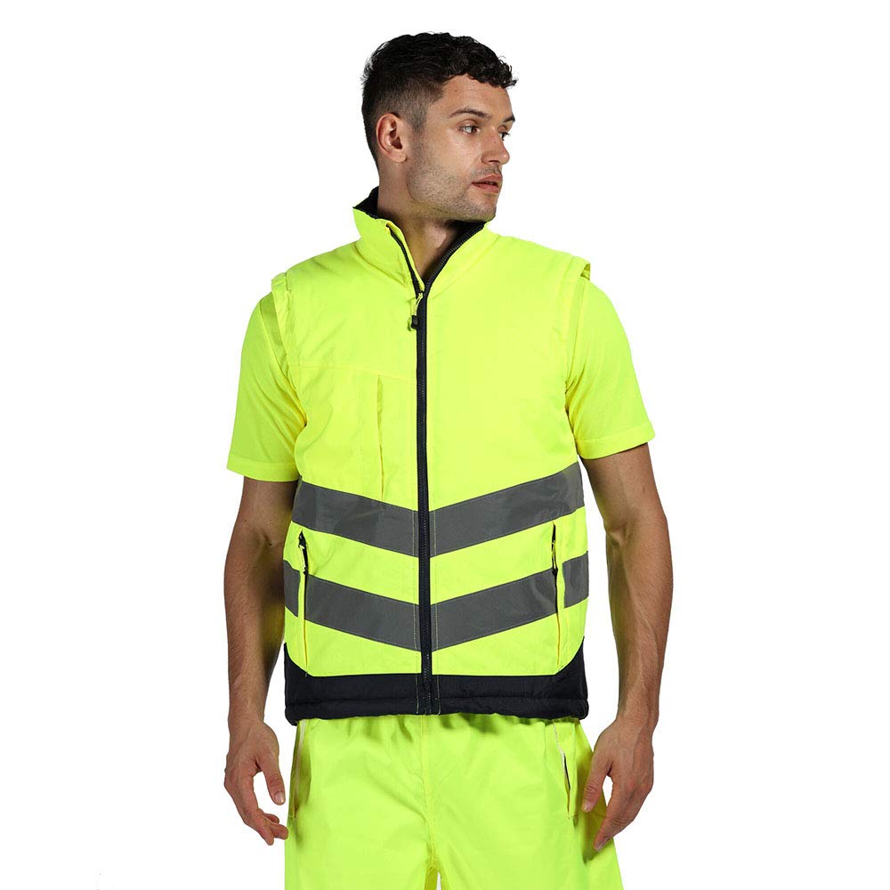 Regatta Professional Waterproof Hi-Vis Pro Insulated Reflective Gilet Size: 3XL Men's Yellow