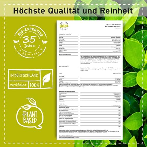 Foto von Hagebuttenpulver Bio 1 kg - Hagebutten aus Europa - Rosa Canina - in Deutschland frisch gemahlen abgefüllt und kontrolliert - Biotiva