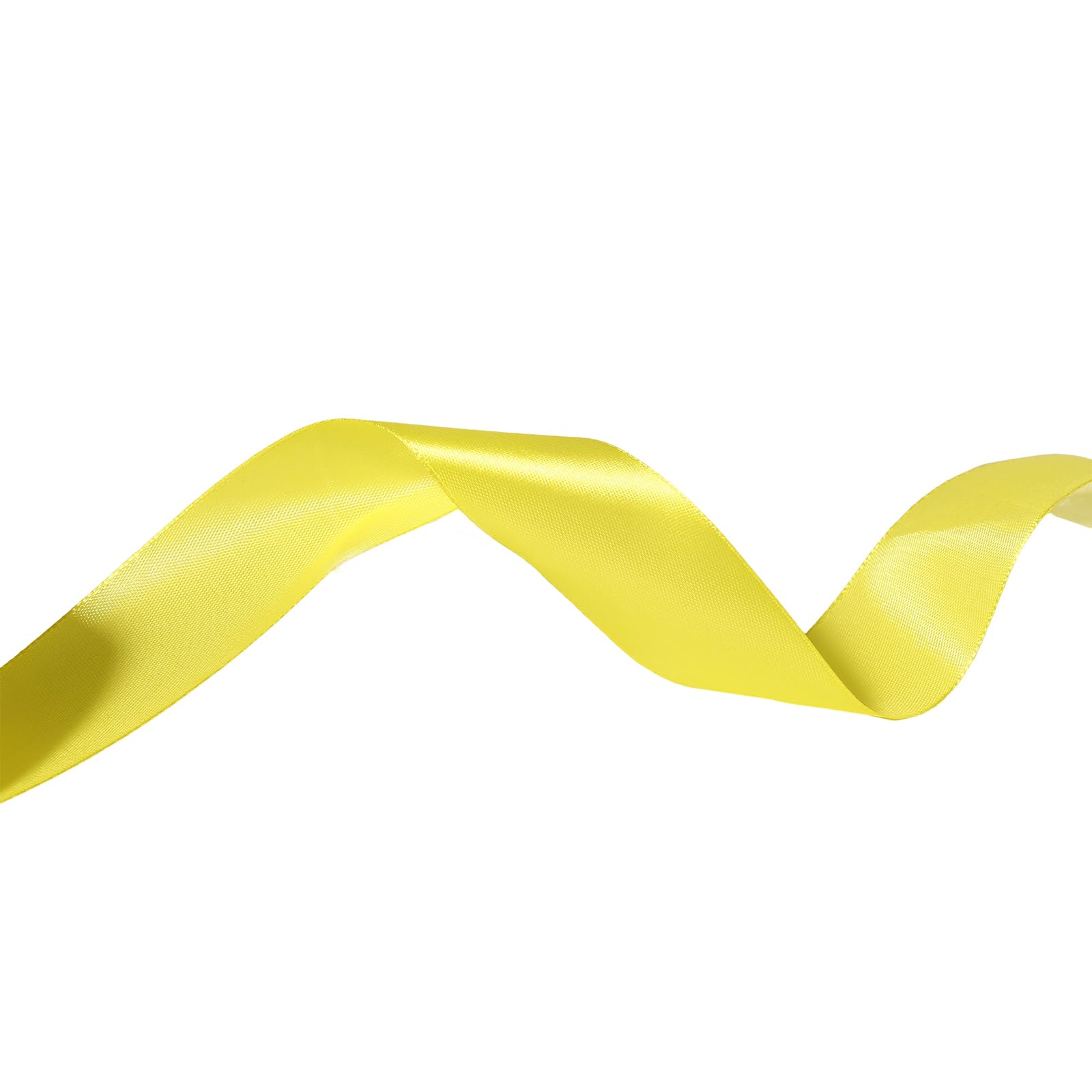 Dishaur 40mm Yellow Satin Ribbon for Gift Wrapping 22M Fabric Ribbon for Crafting Sewing, Christmas, Hair Bows and Cake Decoration - Image 4