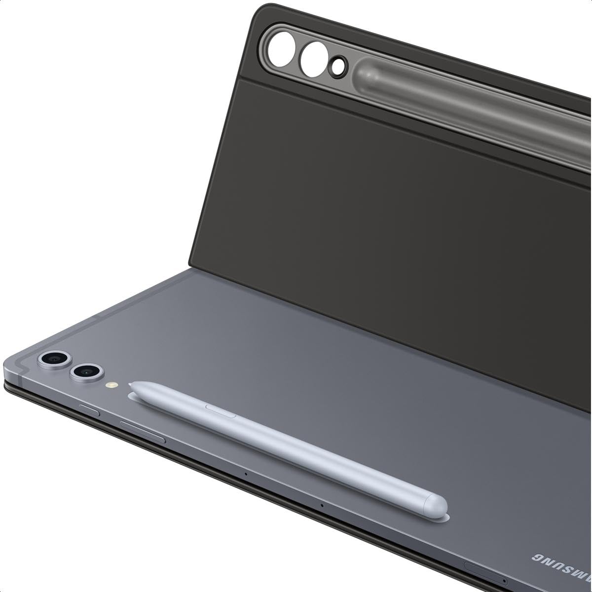 Samsung Funda para Galaxy Tab S10+, Tab S9+, Tab S9 FE+ con Teclado QWERTY y botón AI, Funda de una Sola Pieza, Color Negro