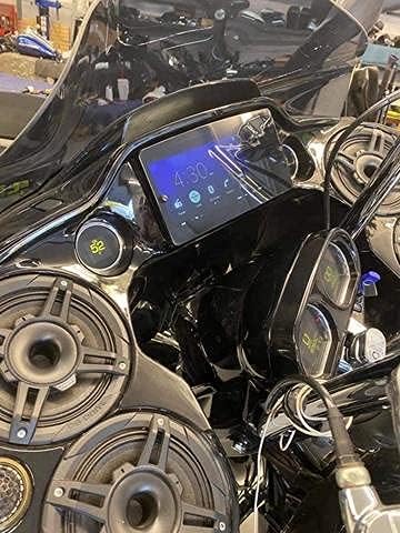Roadie Splash Covers for Harley Davidson Motorcycles, Radio Speakers, Weather Resistant Radio Covers, Motorcycle Radio (Shark)