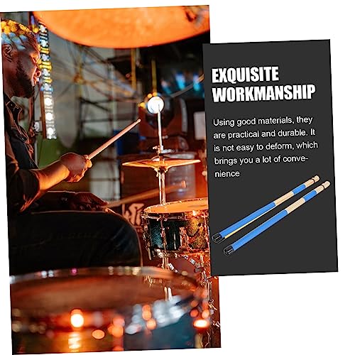 Baquetas profesionales de madera Vaguelly, paquete de 19 unidades, hechas de bambú, para instrumentos de percusión, accesorios duraderos y antideslizantes para bateristas miniatura 3