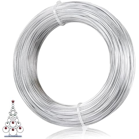 18 Gauge Aluminum Wire,1mm 1 Roll Craft Wire,164 Feet of Silvery Bendable Aluminum Craft Wire,Metal Wire,Sculpting Wire,Doll Armature,Flexible Wire, Suitable for Various DIY Crafts, Jewelry Making Cover