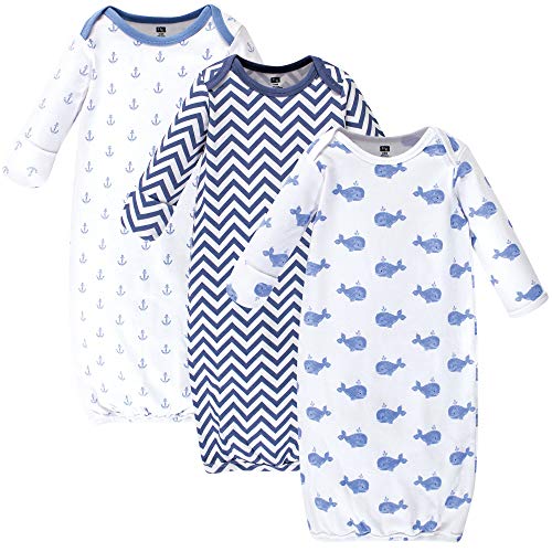 Hudson Baby Unisex Baby Cotton Gowns Nightgown (pack of 3)