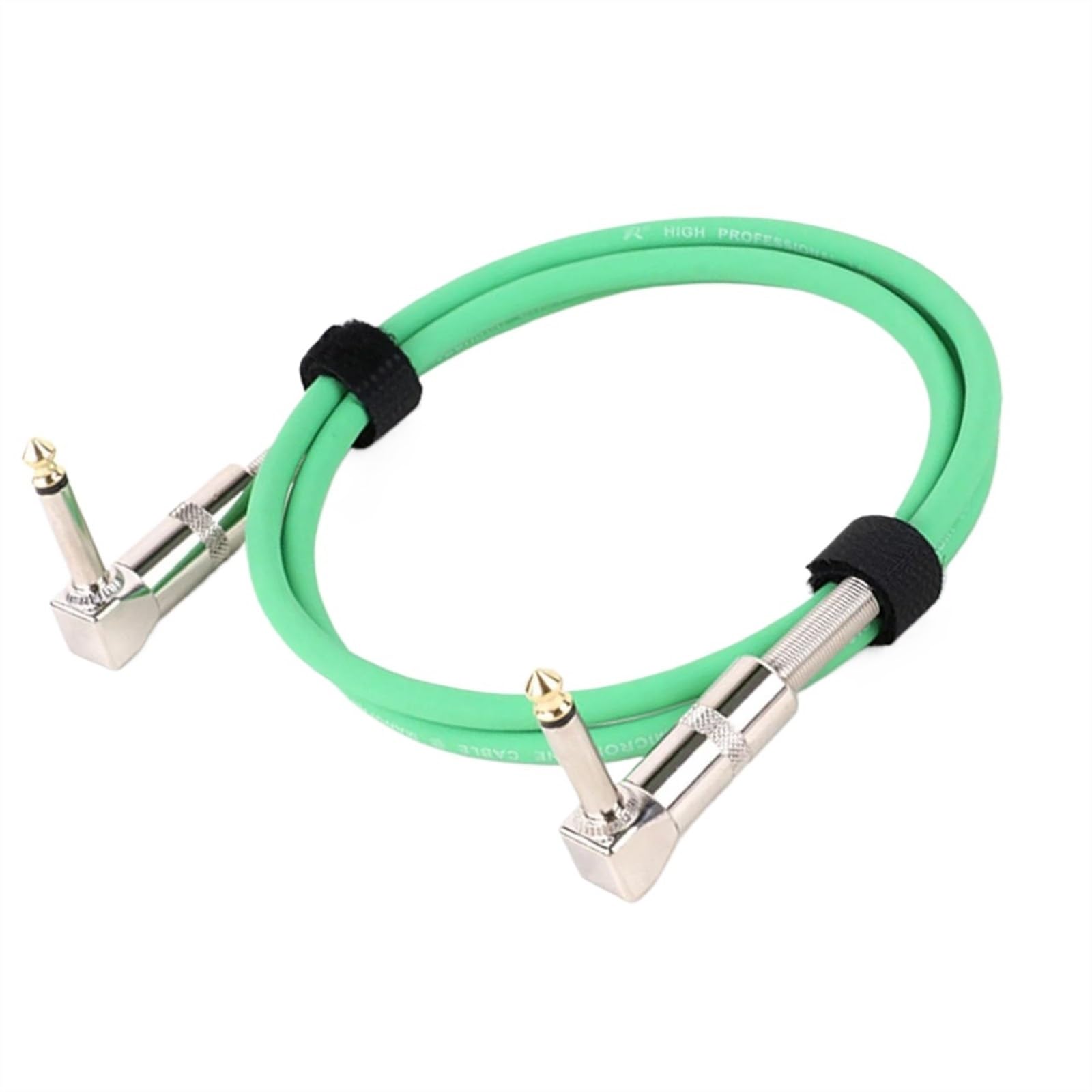 1/4 Kabel Do Efektów Gitarowych Kabel Do Pedałów Kabel Do Instrumentów Kabel Krosowy Do Gitary Elektrycznej Mono Kabel Do Efektów Gitarowych Metalowa Główka(Green,10m)