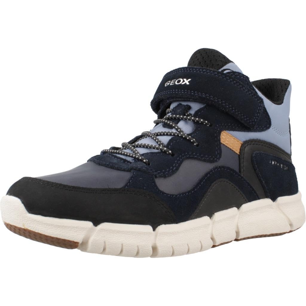Geox J FLEXYPER BOY B ABX, Ankle Boot, NAVY/LT BLUE,