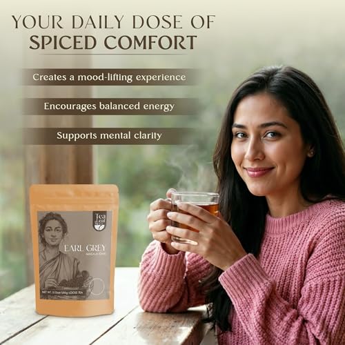 Image of Earl Grey Masala Chai Loose Leaf Tea (100gm), Makes Upto 50 Servings
