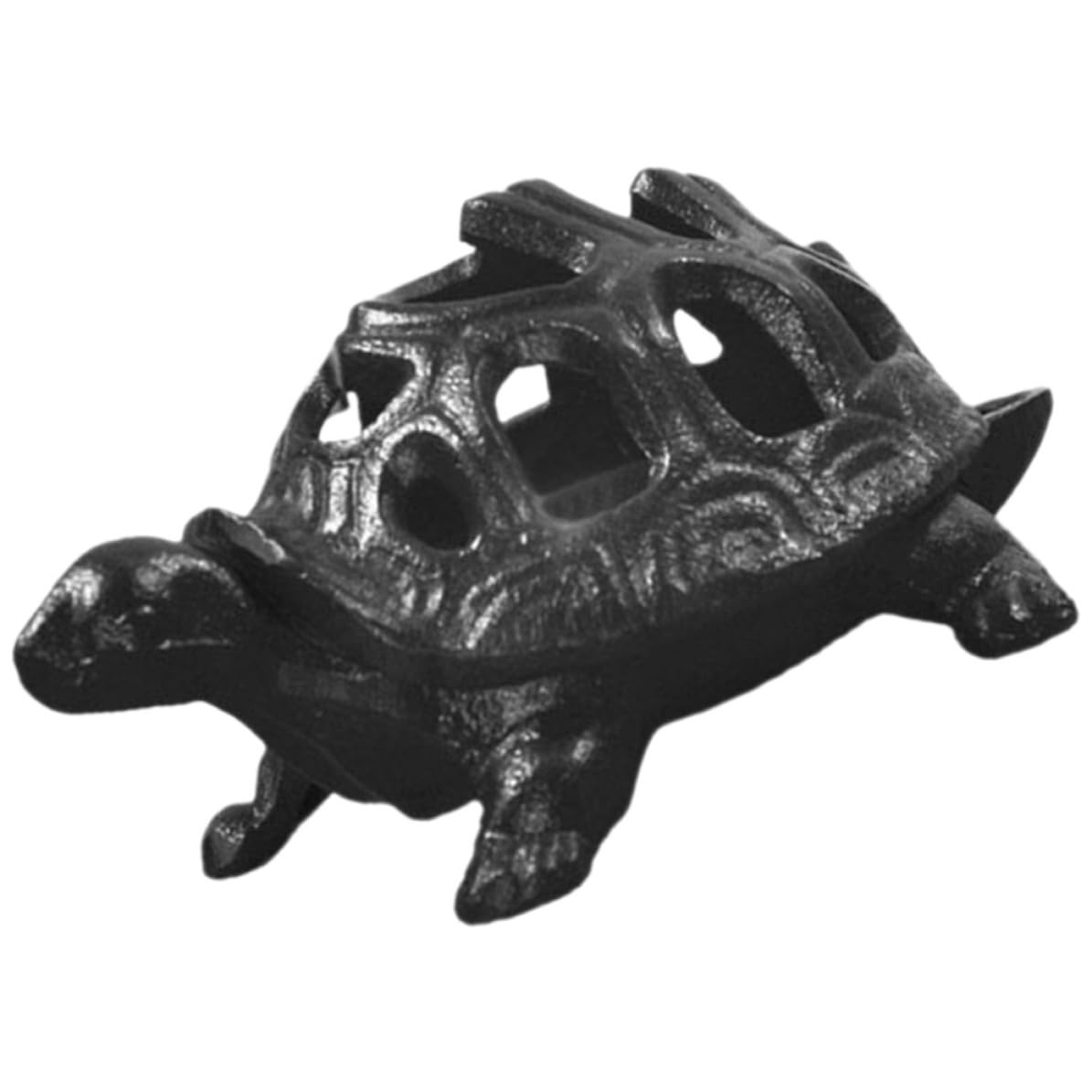 Bougeoir vintage tortue en métal pour décoration de table salon