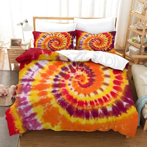Linge de lit crâne 3D housse de couette psychédélique 200x200 microfibres ado