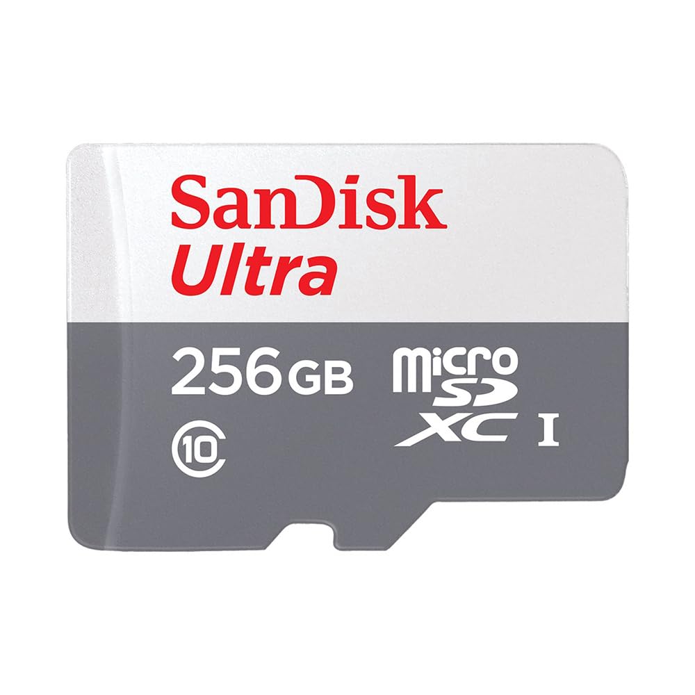 Cartão de Memória SanDisk Micro SD 256GB UHS-I Classe 10 com Adaptador -