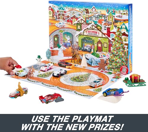 Calendario de Adviento Hot Wheels 2023 con 8 Autos 1:64 miniatura 6