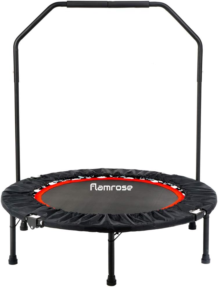 Flamrose 40" Fitness Trampolines Foldable Exercise