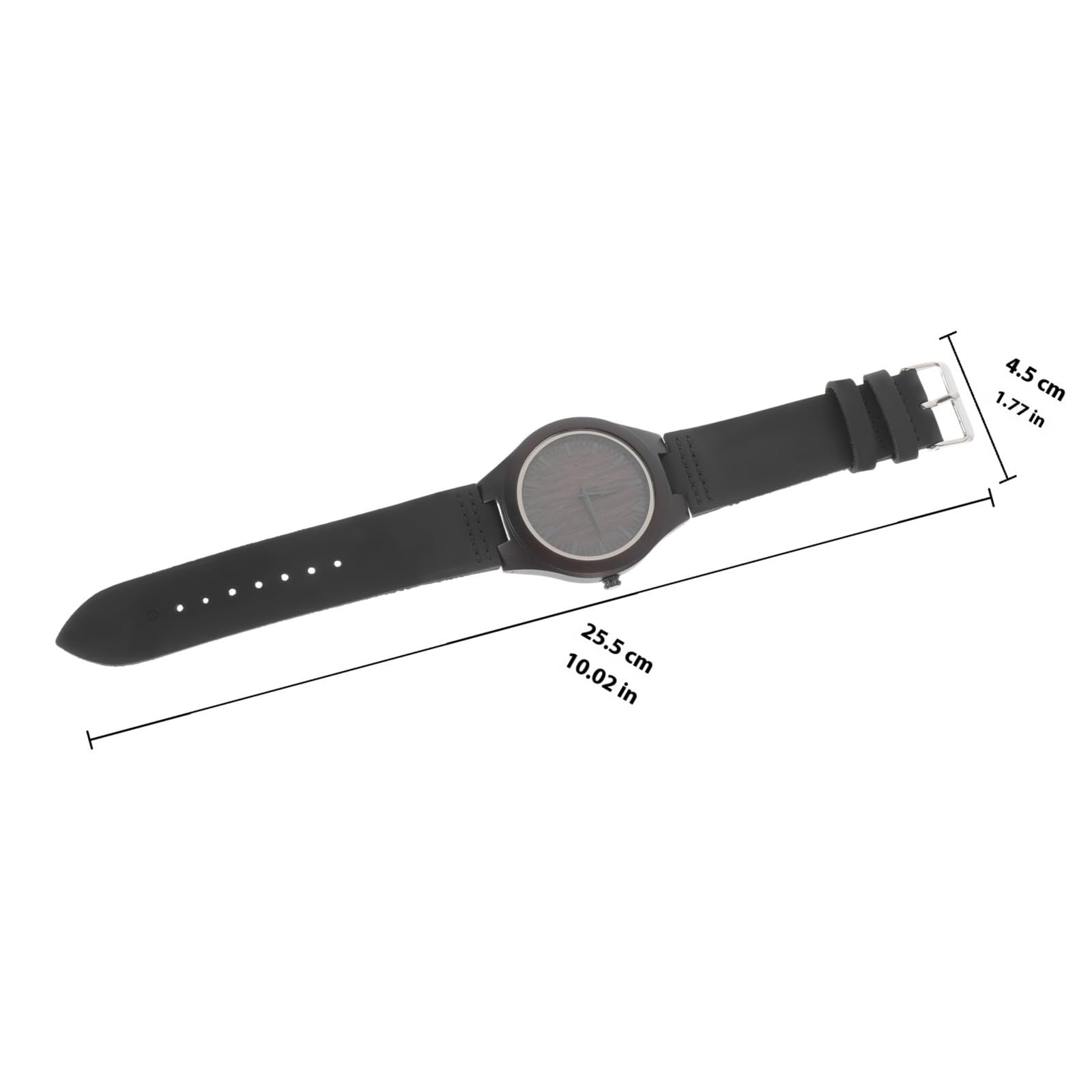 Ciieeo Reloj de Madera Natural para Hombre Cuarzo Preciso Correa Ligera de Madera Ecológica Diseño Casual Cómodo Regalo para Esposo y Padre