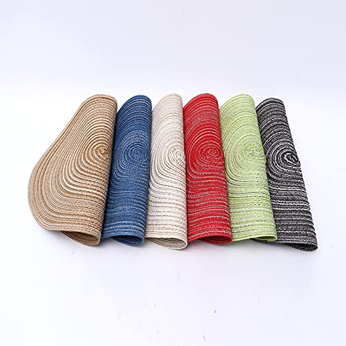 Sets de table ronds en coton tressé de haute qualité pour décoration de table moderne