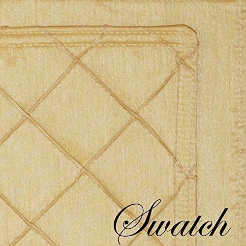 Miniatura 3 de Sweet Pea Linens Juego de cuatro manteles individuales en forma de cuña pintados dorados