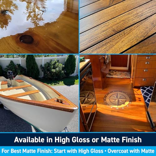 image for TotalBoat Lust Marine Varnish, High Gloss and Matte Finish for Wood, B