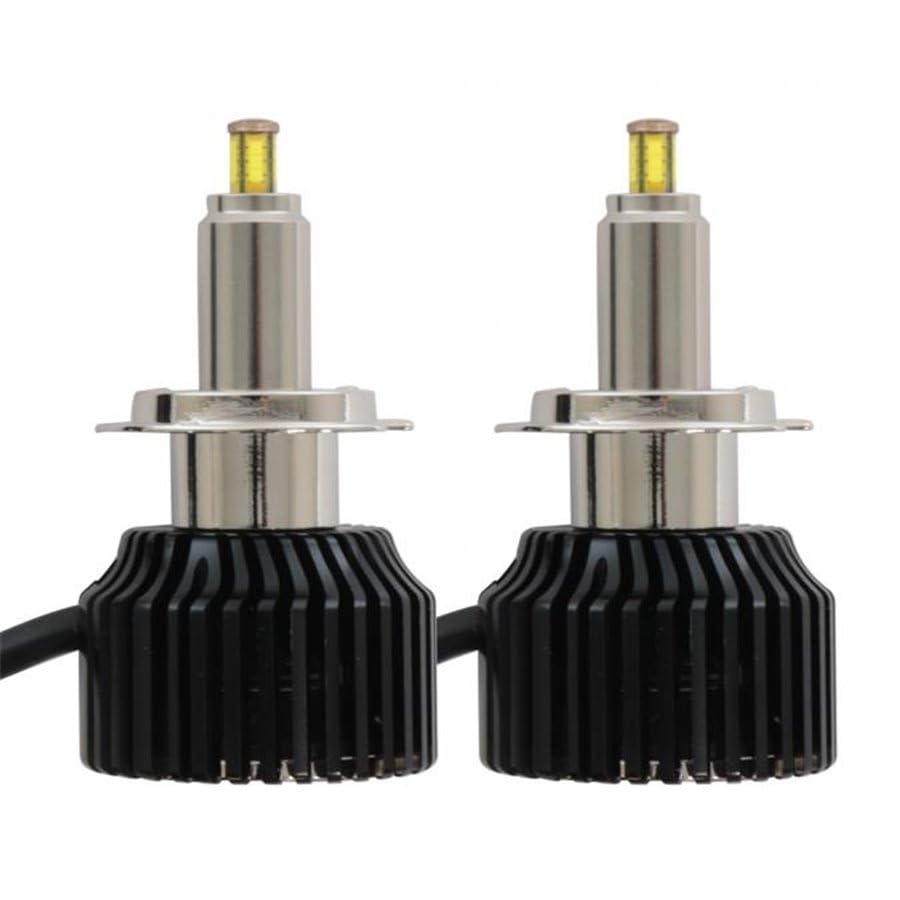 Coppia di Lampadine LED Cree H7 12/24V 35W per Fari Lenticolari, 3600 Lumen, Luce Bianca 6500K, con Ventola di Raffreddamento