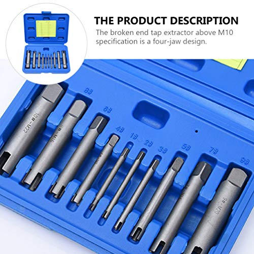 Conjunto de 10 peças de extrator de parafusos danificados Doitool para conjunto de remoção de parafu