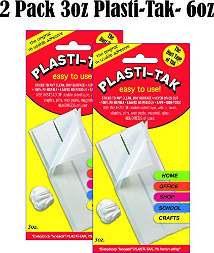 Plasti-Tak - the Original Reusable Adhesive Putty - "the Duct Tape of Tak"