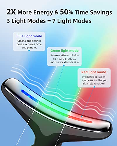 Keeson Red Light Therapy For Face, Neck Face Massager, Based On Triple Action Led, Thermal And Vibration Technologies, Led Skin Rejuvenation For Facial Massager & Neck Beauty Device #TOP3