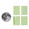 DaMohony 500 stks/set Gloeiende Stickers Lichtgevende Maan Sterren Muurstickers Plafond Decals Home Kids Kamer Decor