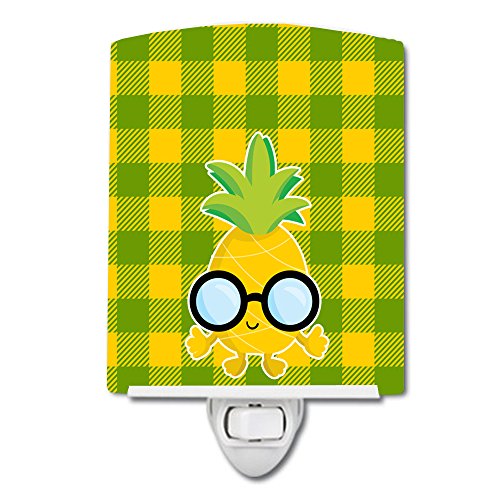 Lámpara de noche de cerámica con diseño de piña