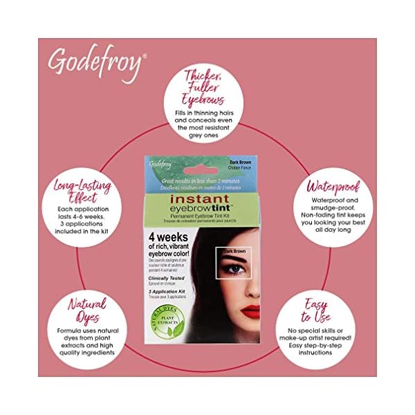 Godefroy-Instant-Eyebrow-Tint-Botanicals-3-Applications-Included-Dark-Brown-1-Count Godefroy Instant Eyebrow Tint Botanicals 3 Applications Included, Dark Brown, 1 Count