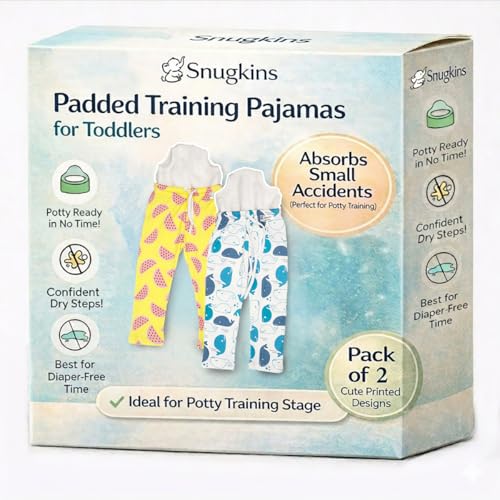 Image of SNUGKINS Potty Training Pajamas for Toddlers,Boys & Girls Available in Sizes 1 to 5 Years