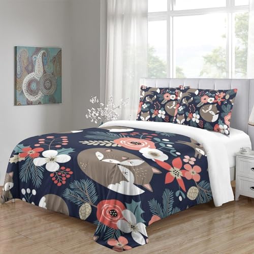 Housse de couette renard antibactérienne 200x200 en microfibre active - 5