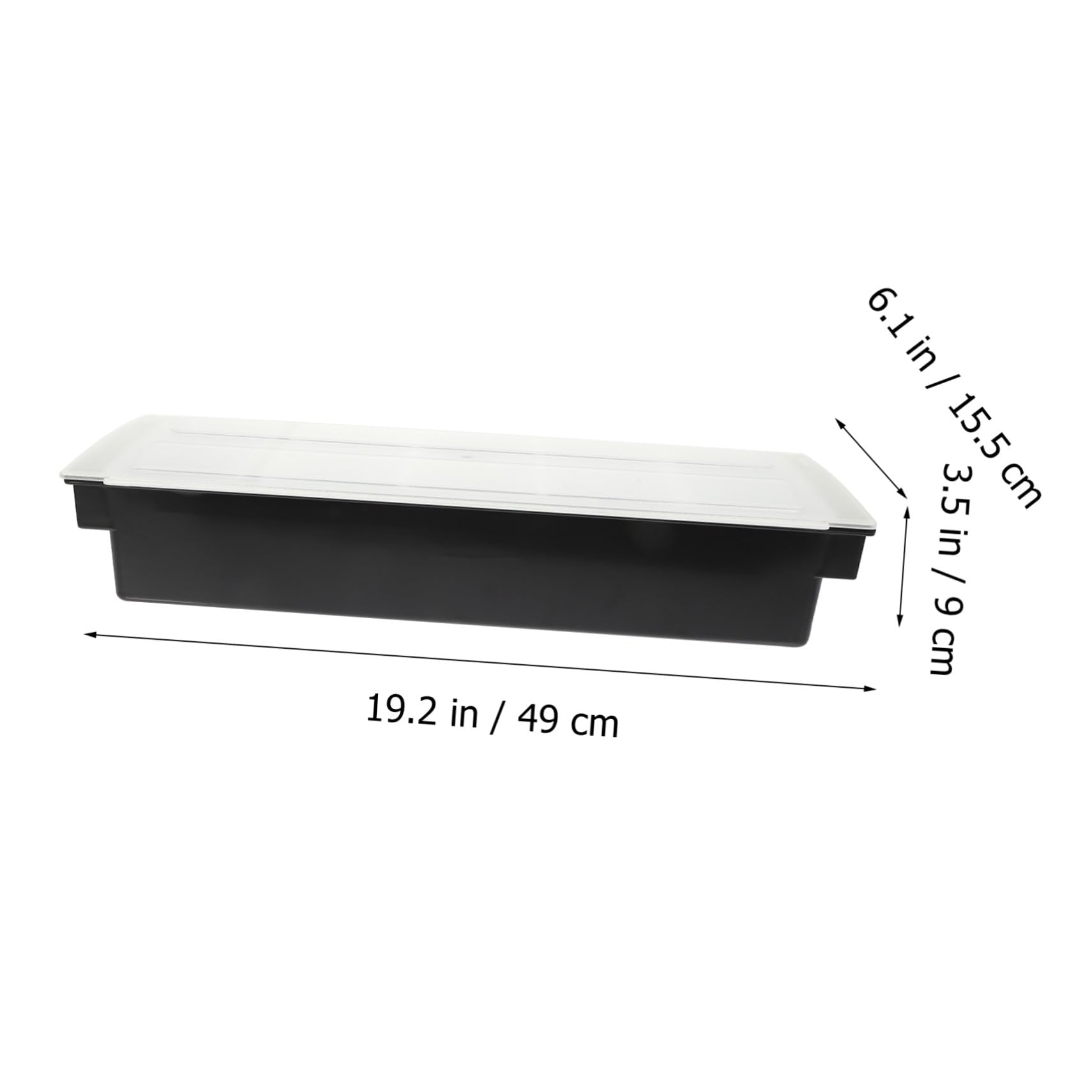 Cabilock Boîte à Aliments Design Divisé Compartimentée en Plastique Noir 5 Compartiments pour Classer et Stocker les Snacks, Facile à Transporter, pour Bar Cuisine