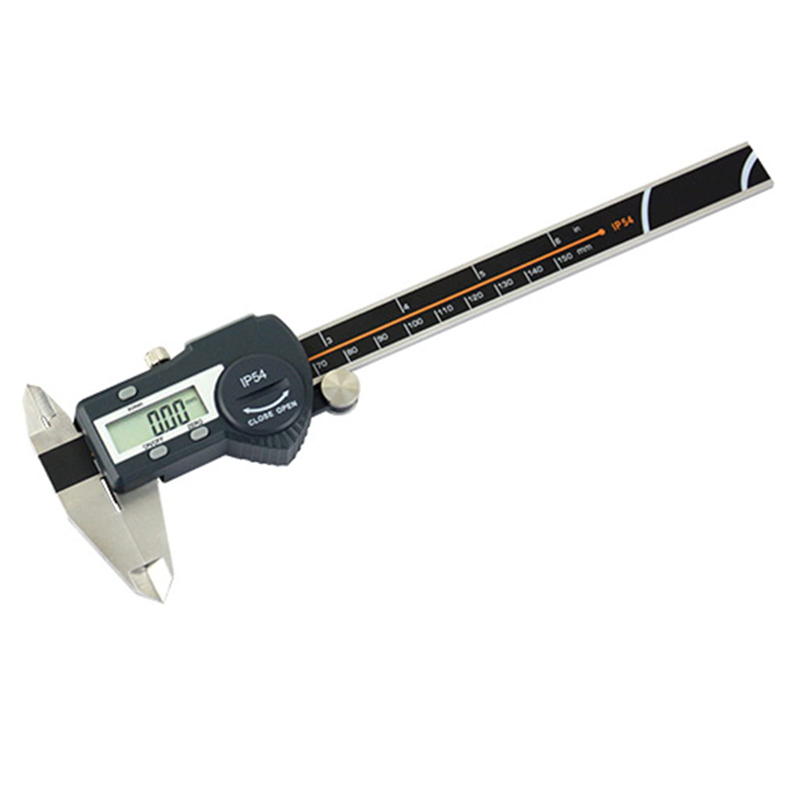 Calibrador Digital electrónico, calibrador Vernier de Acero Inoxidable con Pantalla LCD, Soporte en Pulgadas/MM/fracción, Herramienta de medición de calibrador con Regla micrométrica Micrómetro