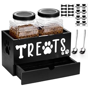 Dog Treat Container, Double Dog...