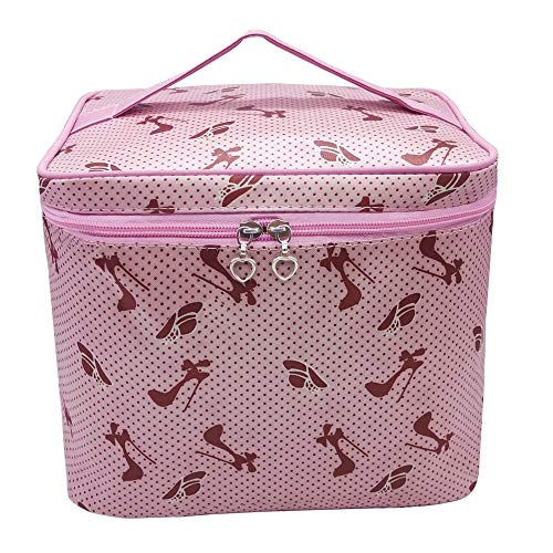 Preisvergleich Produktbild Kosmetiktasche Mädchen,SchminkbeutelWasserdicht Kulturbeutel mit Pinselfach Tragbare Make Up Kosmetiktasche Geschenk für Mädchen Frauen