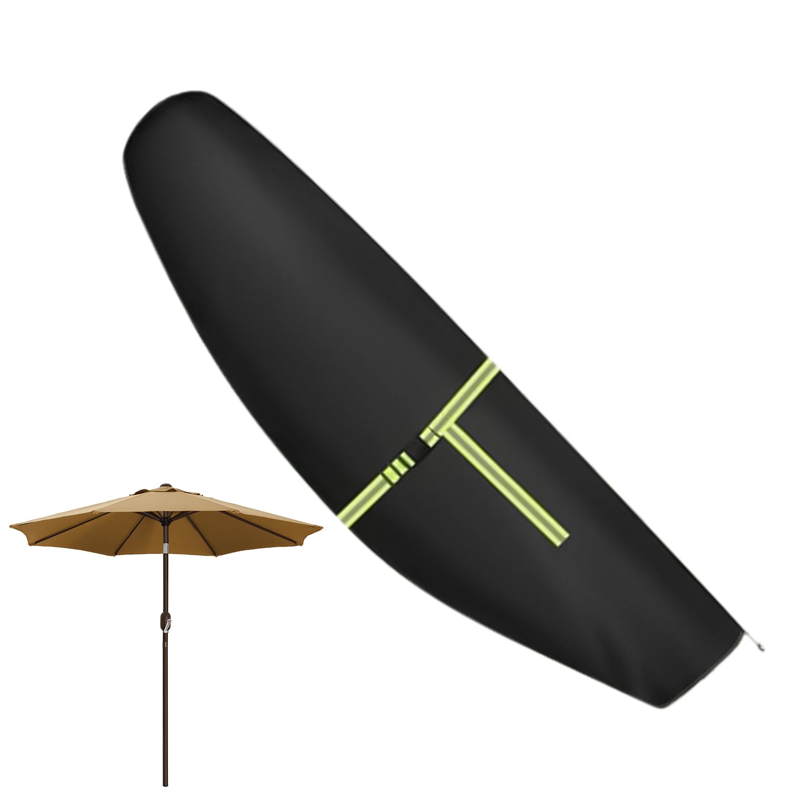 Housse de protection pour parasol de terrasse imperméable et résistante