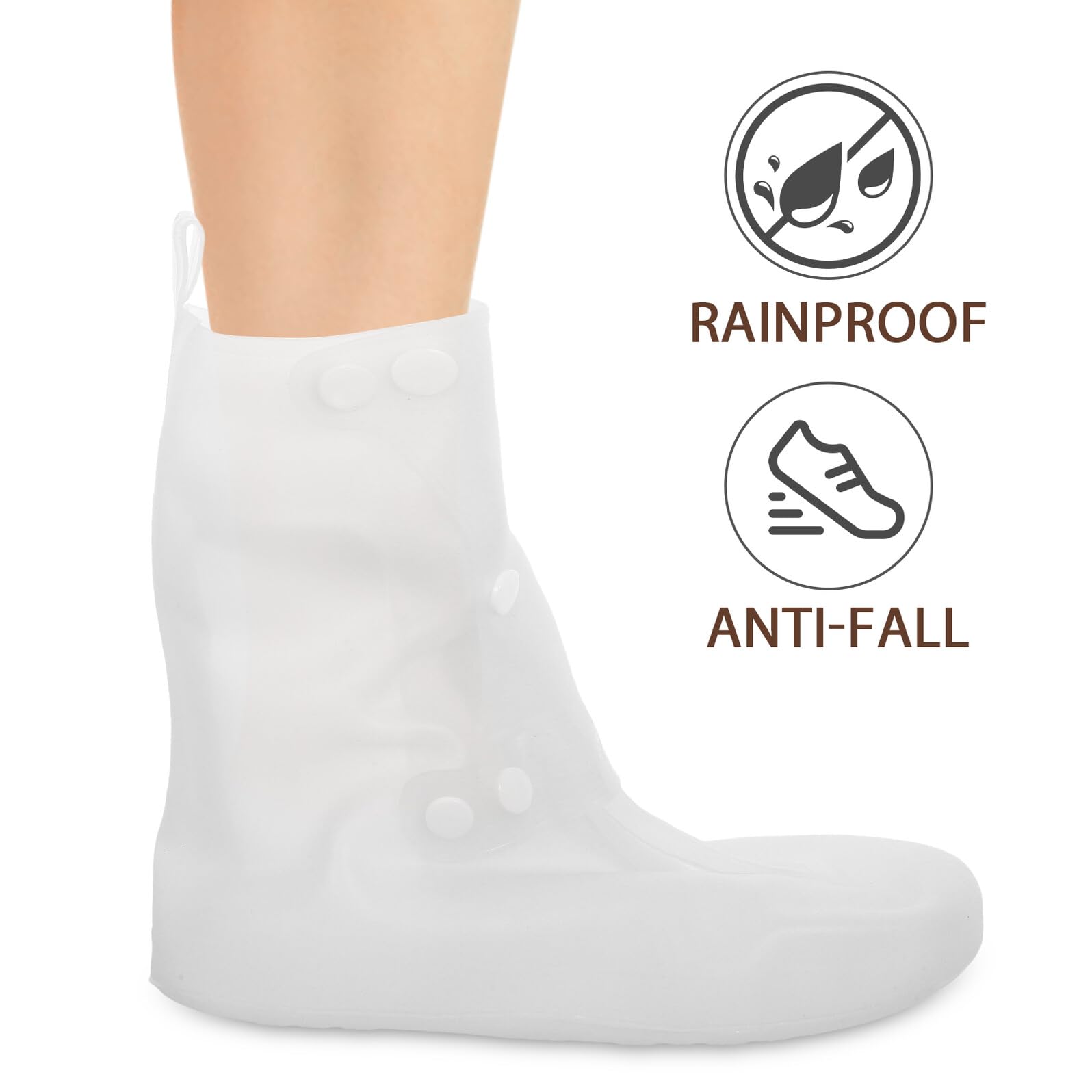 Cubrezapatos Impermeables de Silicona para Adultos Talla 36/37 2 Pares Antideslizantes y Resistentes al Desgaste Ideales para Viajes Ciclismo y Protección Lluvia